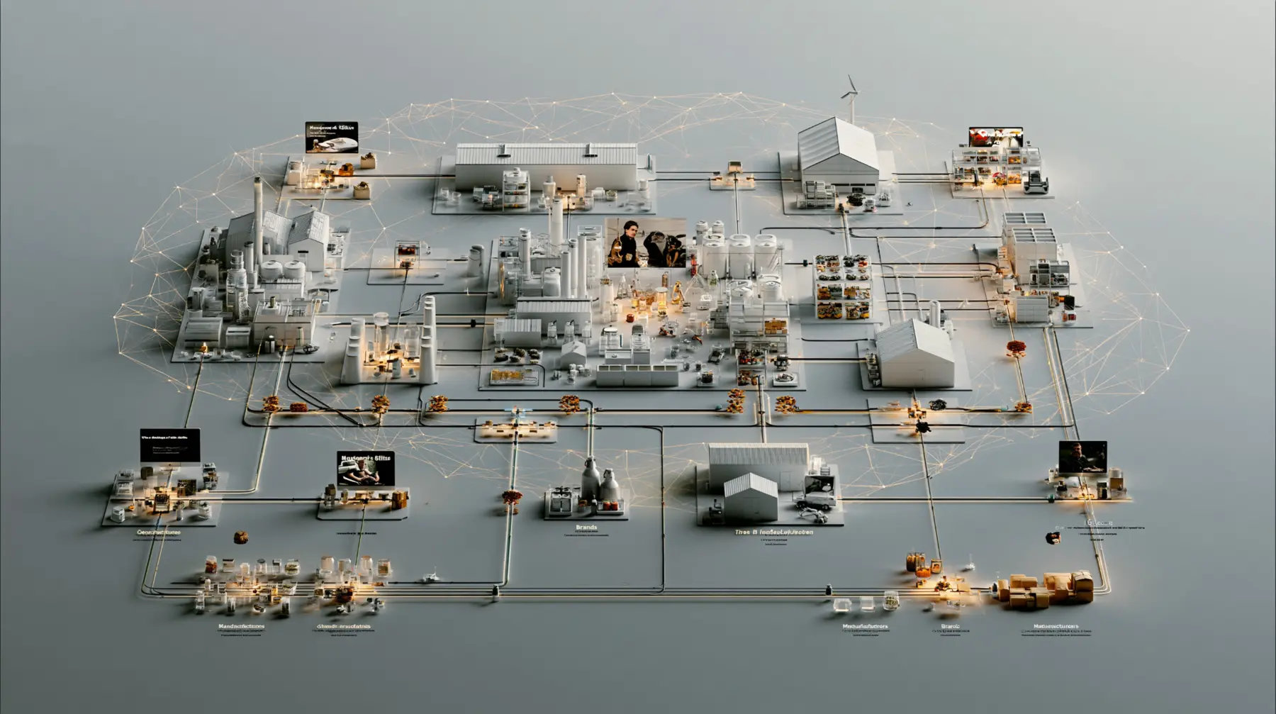 A connected recovery network built from product and operator knowledge